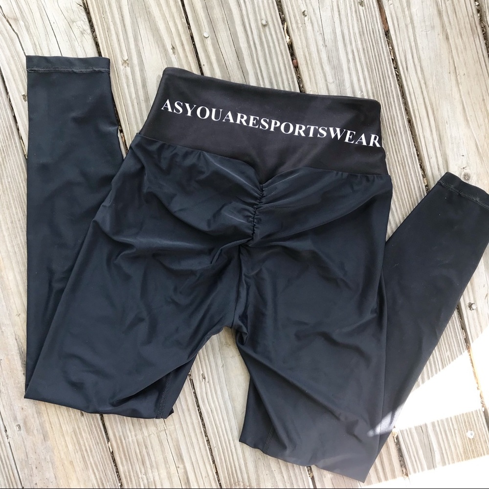 Scrunch Bum Leggings Black